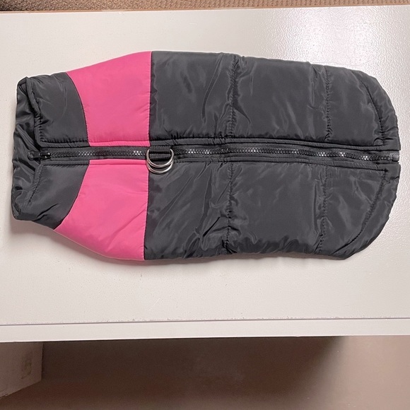 Dog Jacket Black and Pink - Picture 1 of 5